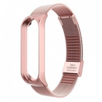 Bracelete para Xiaomi Mi Band 5 Milanesa - Rose...