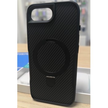 Capa iPhone 16e Carbon c/ MagSafe e anel de...